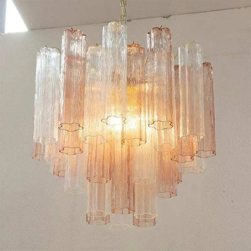 Afralia™ Crystal Glass Chandelier Pendant Light for Dining Living Bedroom Ceiling