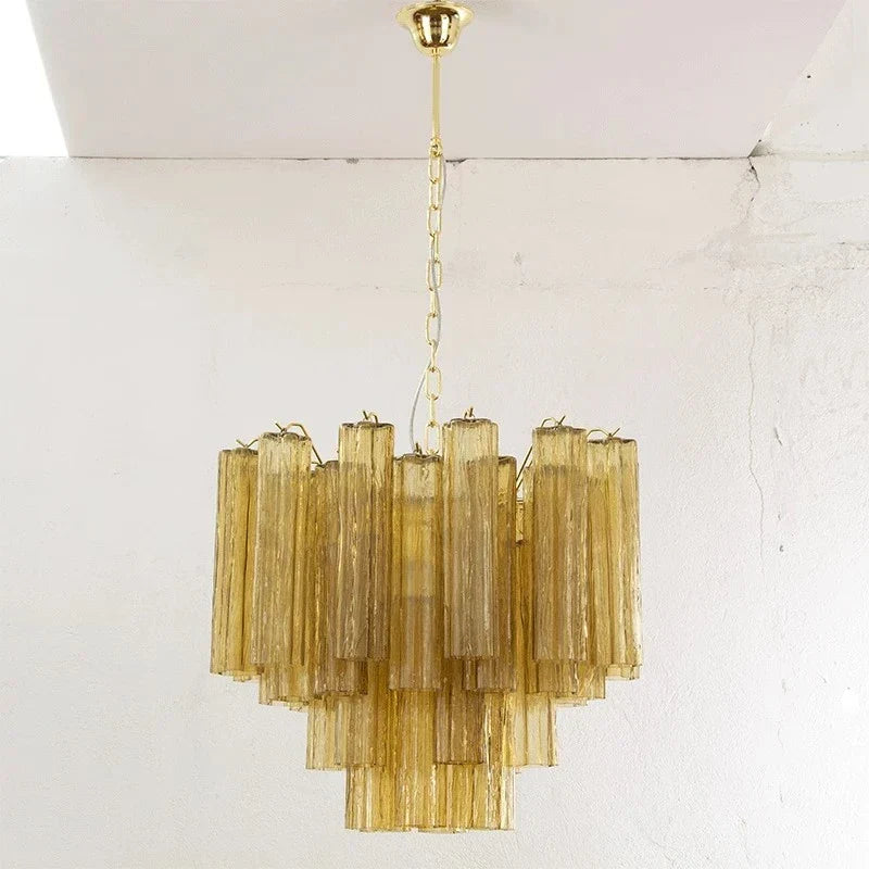 Afralia™ Crystal Glass Chandelier Pendant Light for Dining Living Bedroom Ceiling