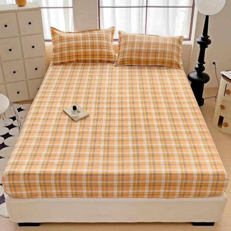 Afralia™ Japanese Style Thick Fitted Sheet for Queen/King Bed