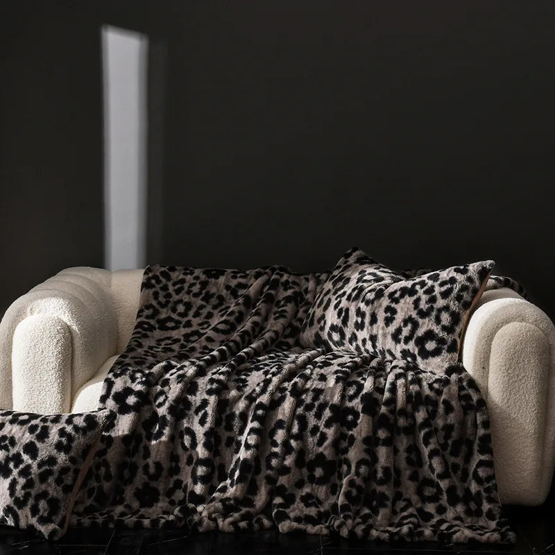 Afralia™ Cosy Faux Rabbit Plush Blanket in Milk Velvet for Single Sofa Decoration & Napping