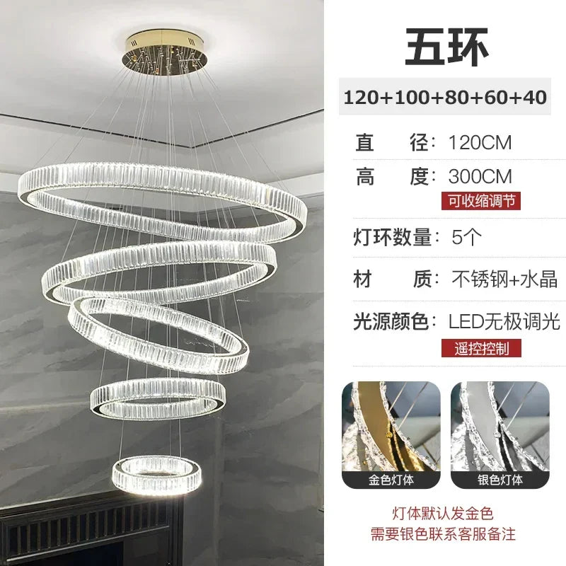 Afralia™ Crystal LED Chandelier for Modern European Style Living Room Lighting