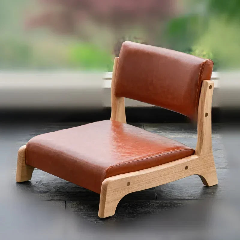 Afralia™ Legless Tatami Chair with Back Support for Reading & Meditation
