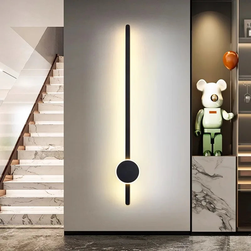Afralia™ Minimalist LED Wall Lamp for Living Room TV Background Sofa Bedroom