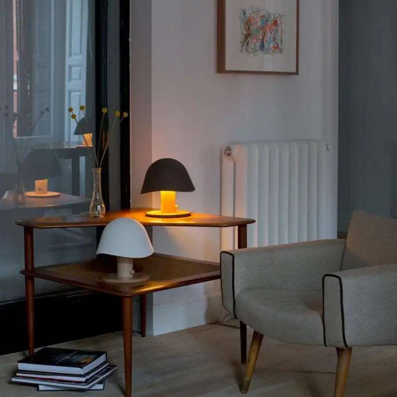 Afralia™ Glass Table Lamp for Bedroom Living Room Hotel Nordic Designer Art Lamps