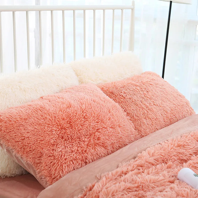 Afralia™ Plush Velvet Pillowcase – Ultra Soft Envelope Style Cover for Bedroom