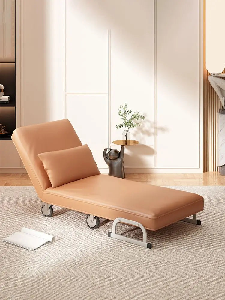 Afralia™ Luxury Modern Folding Sofa Bed Single Lounge Chair Elegant Apartment Recliner