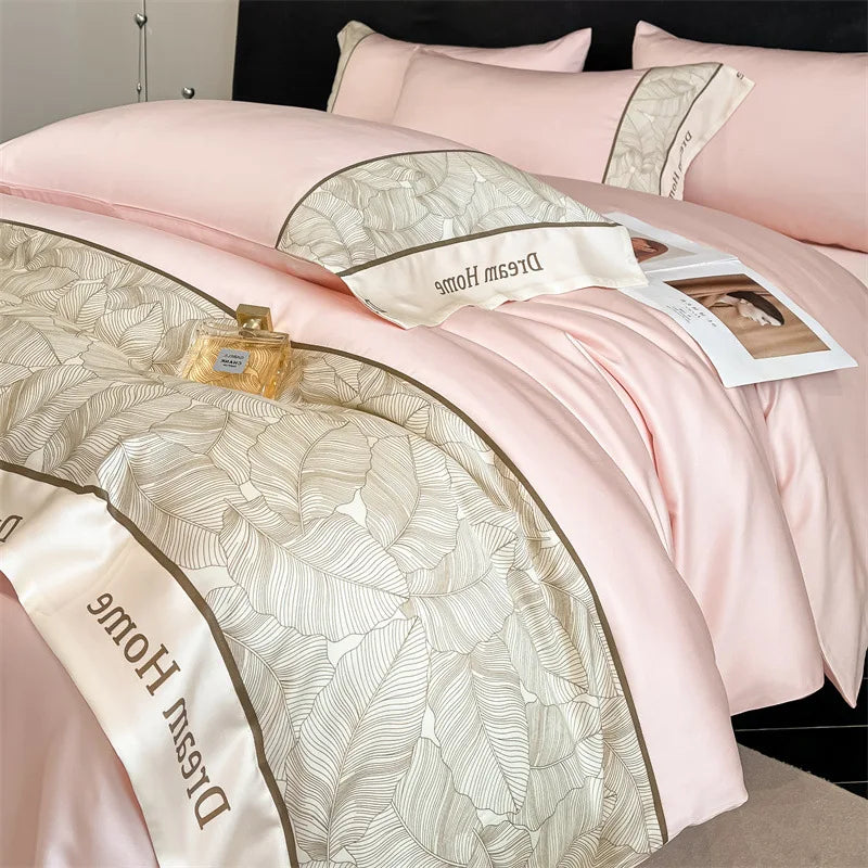Afralia™ Luxe Rayon Silk Solid Duvet Cover Set: Summer Cozy Satin Bedding for Skin-Friendly Sleep