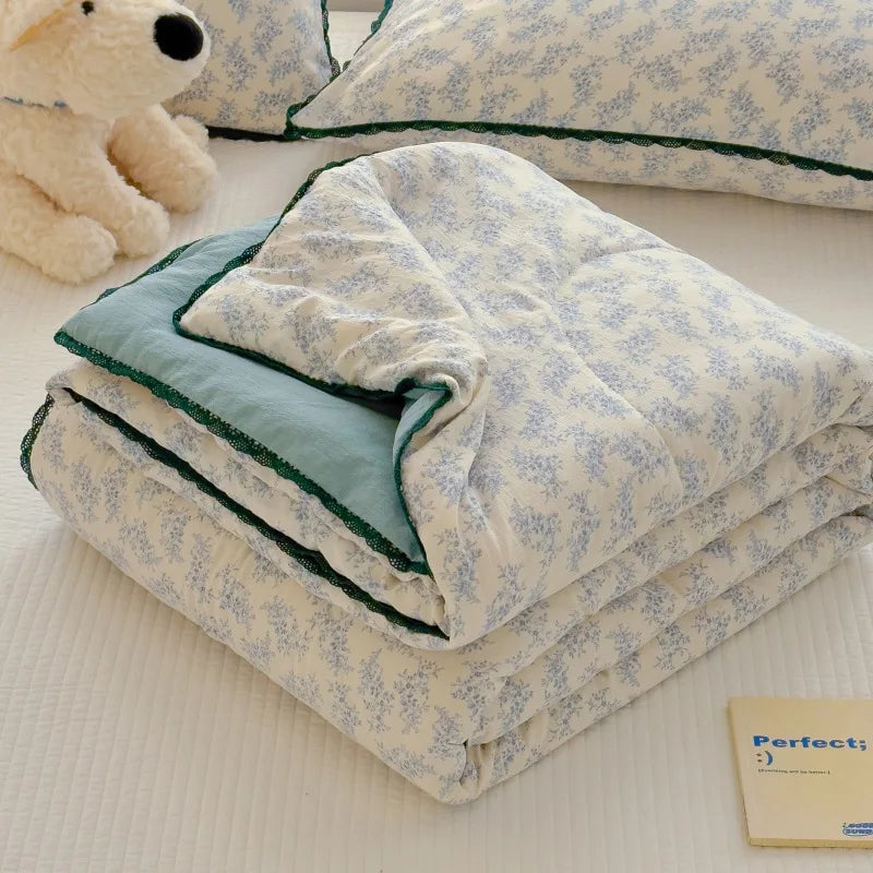 Afralia™ Summer Comforter: Sweet Printed Air-Condition Queen King Beds, Soft Skin-Friendly Breathable Blanket