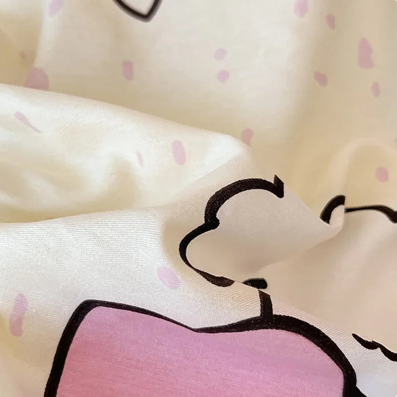 Afralia™ Spring Cotton Printed Duvet Set: Soft, Breathable, Cute Design, Various Sizes
