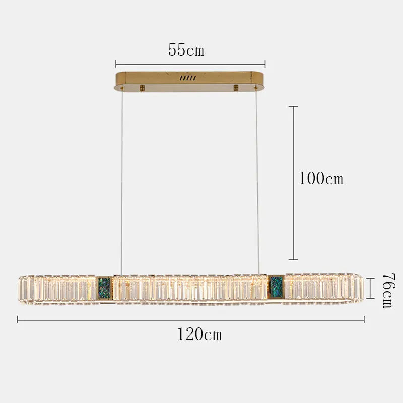 Afralia™ Crystal Pendant Chandelier for Home Decor, Luxury Lighting for Living Room, Bedroom, Kitchen