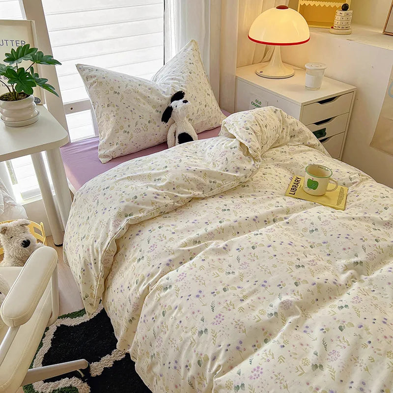 Afralia™ Cartoon Style Cotton Printed Bedding Sets in Single/Double Size