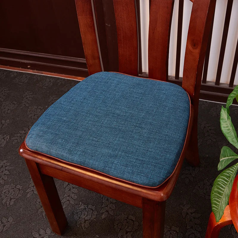 Afralia™ Flax Chair Cushion: Non-slip Horseshoe Seat Cushion with Strap, Removable & Washable
