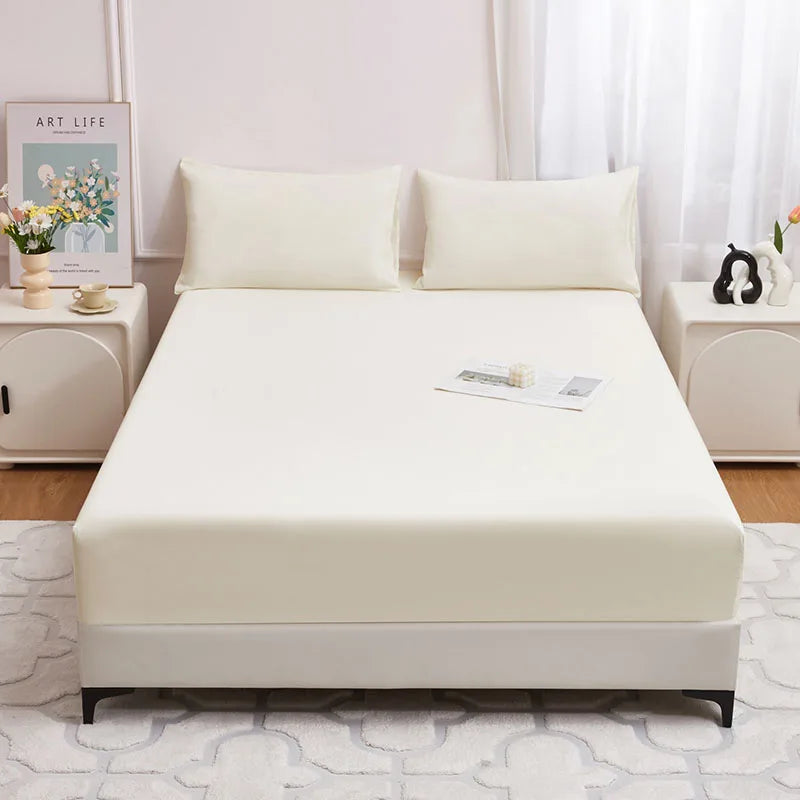 Afralia™ Waterproof Fitted Sheet | Easy Clean Mattress Cover | Four Season Bed Protector