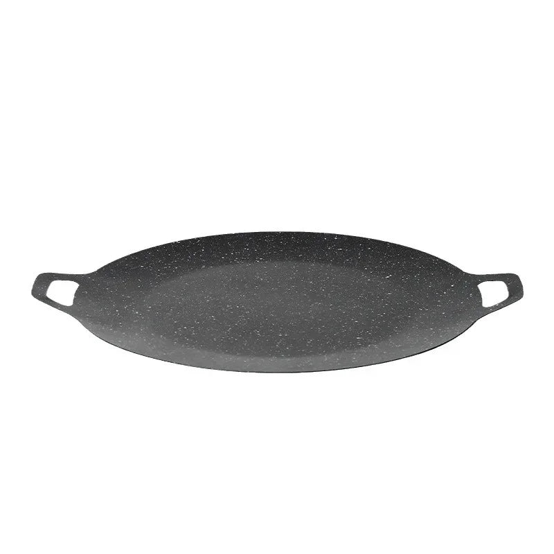 Afralia™ Korean Style Octagon BBQ Plate Non-stick Grill Pot Frying Pan Kitchen Accessories