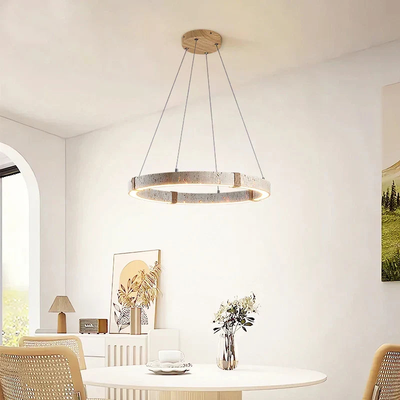 Afralia™ Marble Stone Sphere LED Chandelier Modern Nordic Ceiling Lamp for Living Room