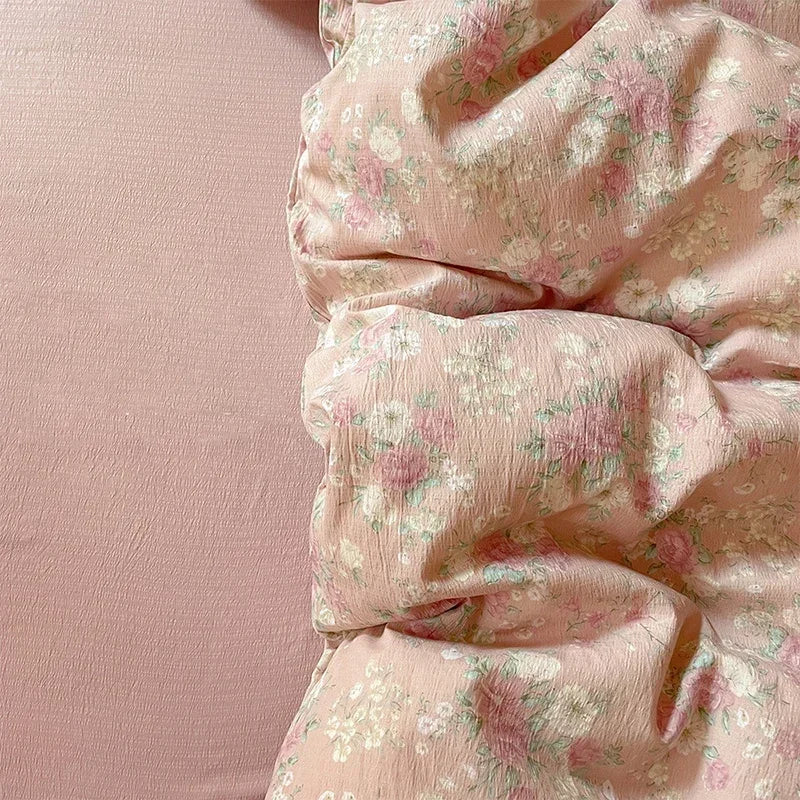Afralia™ Jacquard Double-Layer Yarn Fitted Sheet Set - Cloud Touch Soft Skin-Friendly Bedroom Decor