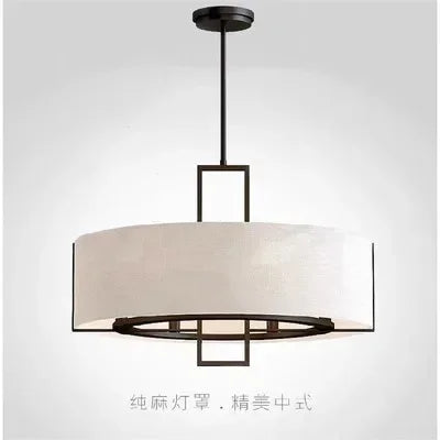 Afralia™ LED Chinese Style Chandelier - Modern & Simple Lighting for Home and Restaurant