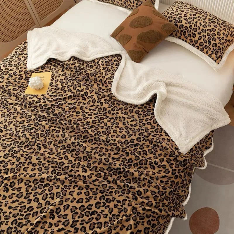 Afralia™ Pineapple Grid Plush Double-Layer Blanket for Cozy Winter Nights