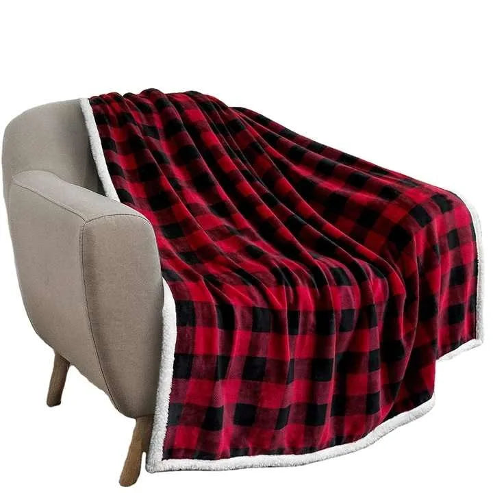 Afralia™ Bohemian Winter Blanket, Double-Layer Coral Fleece, Thick & Warm for Sofa Nap