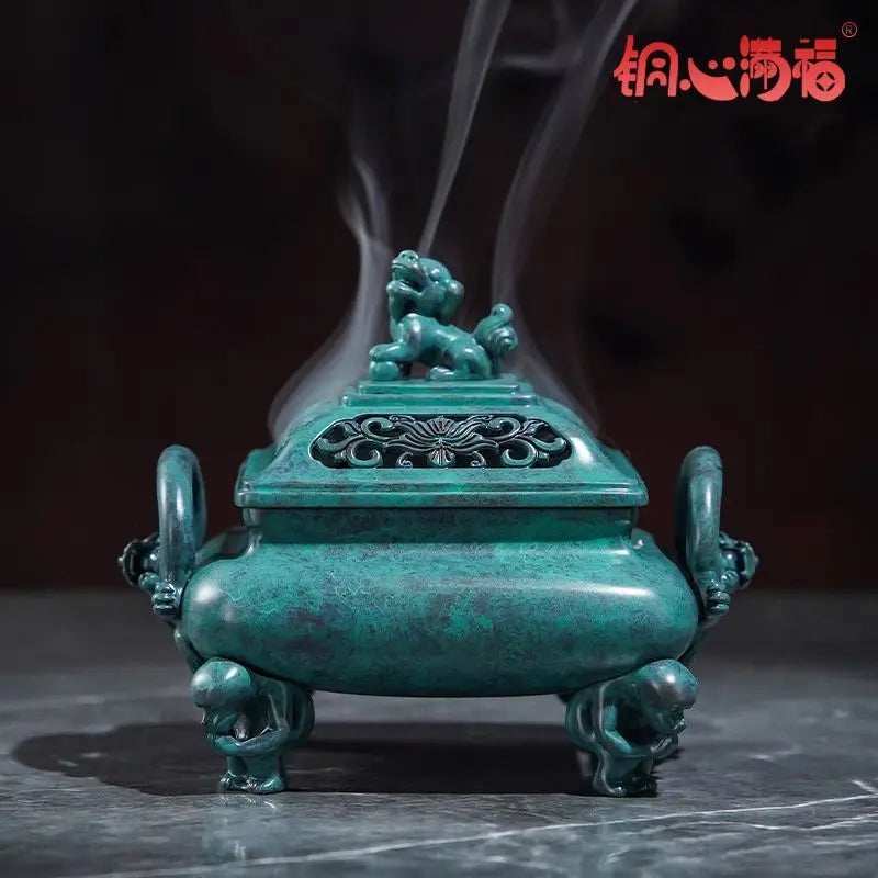 Afralia™ Aromatherapy Brass Incense Stove for Home and Office Decoration