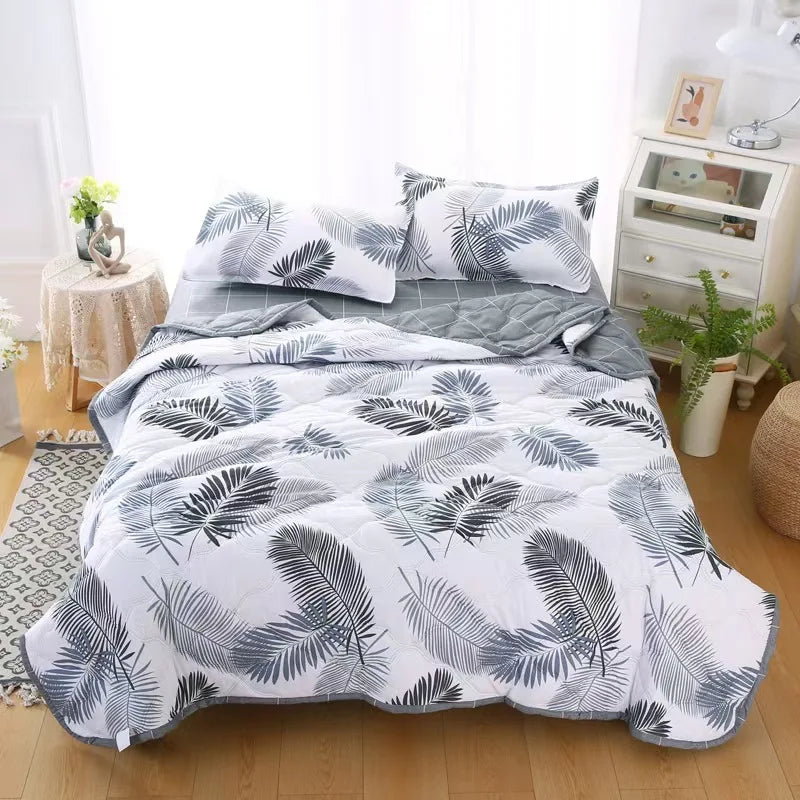 Afralia™ Summer Cool Quilt, Washed Cotton Single Air-Conditioned Blanket