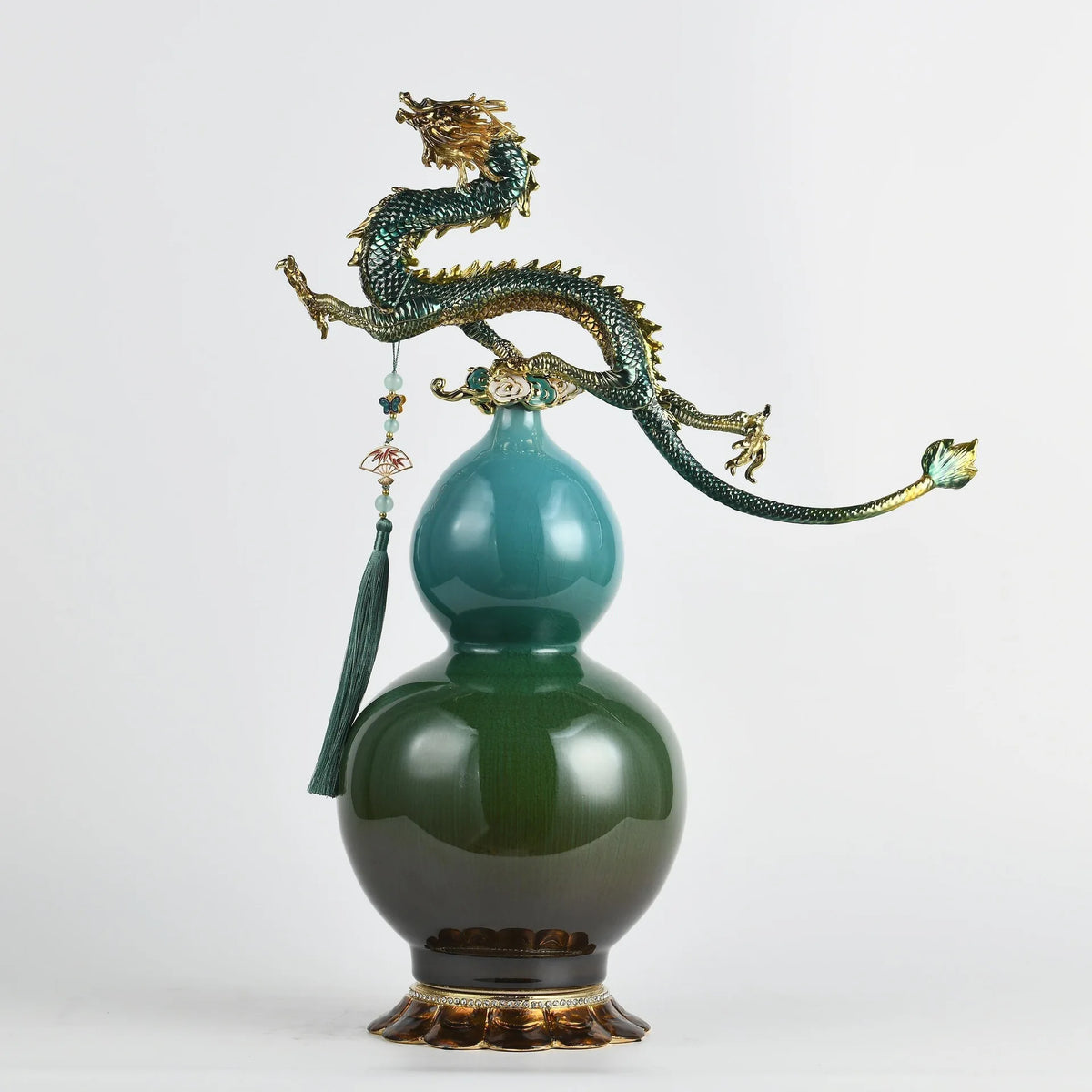 Afralia™ Chinese Dragon Phoenix Decor for Wine Cabinet Porch Study, Modern Home Gift