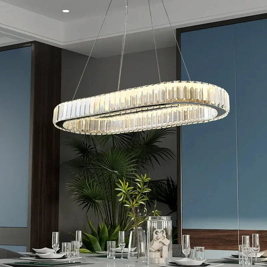 "Afralia™ Crystal Ceiling Pendant Chandelier – Luxury Light for Living Room, Bedroom, and Dining Area"