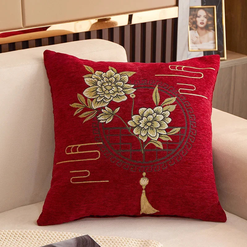 Afralia™ Floral Print Cushion - Detachable Pillow Core, Sofa Decor, Neck Support, Gift