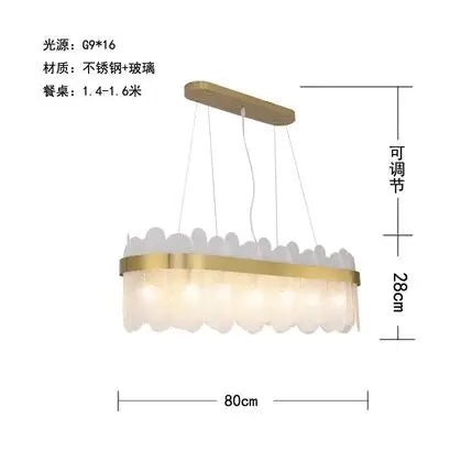 Afralia™ Smoke Grey Glass Ceiling Chandelier for Living Room, Hotel & Restaurant Lighting