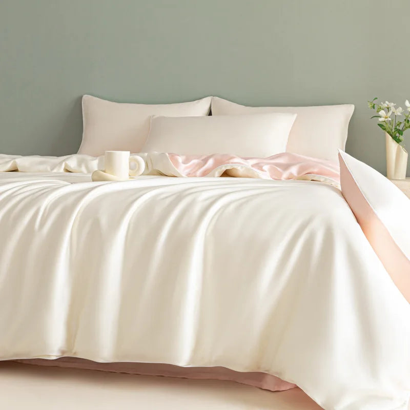 Afralia™ Silky Summer Cooling Bedding Set for Single Bed
