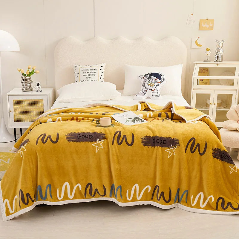 Afralia™ Soft Velvet Ferret Print Blanket for Warmth and Comfort - Autumn Ready