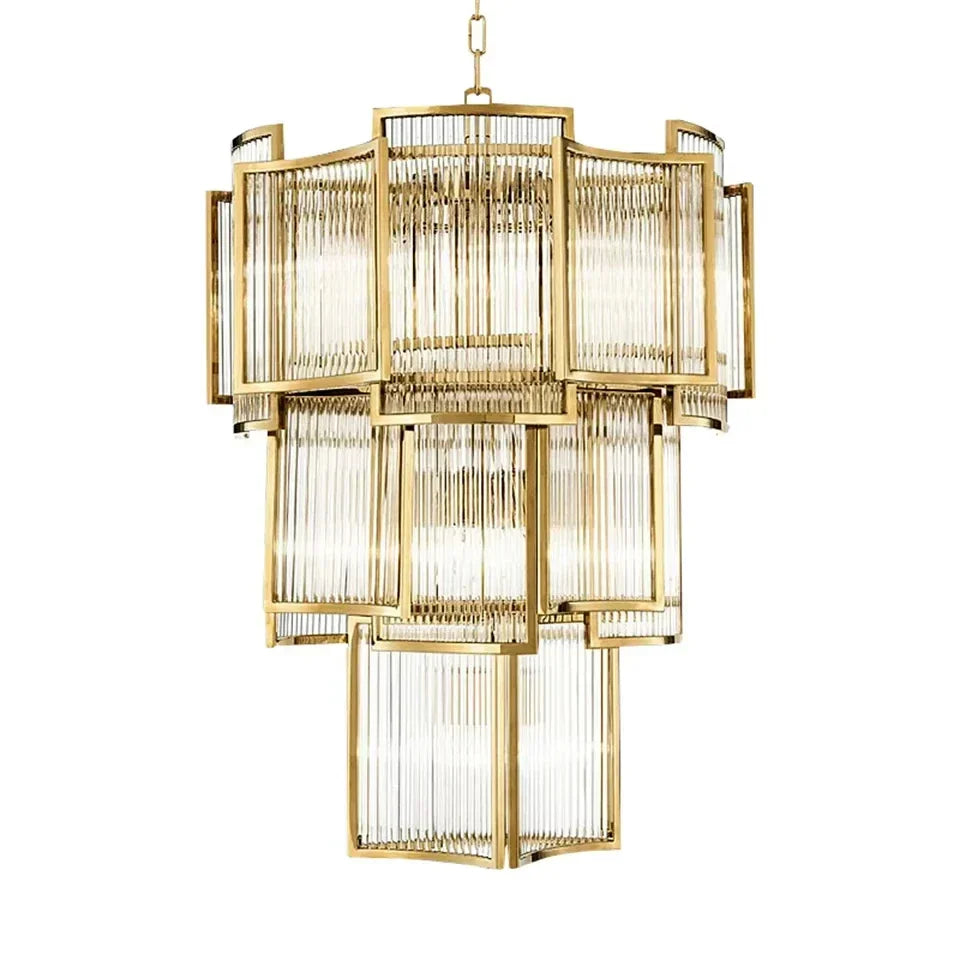 Afralia™ Crystal Loft LED Chandelier for Bedroom Living Dining Room Lighting