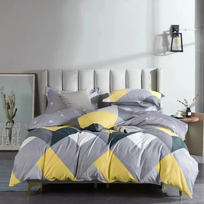 Afralia™ Romantic Starry 3D Printed Duvet Cover Set for Single Double Bed