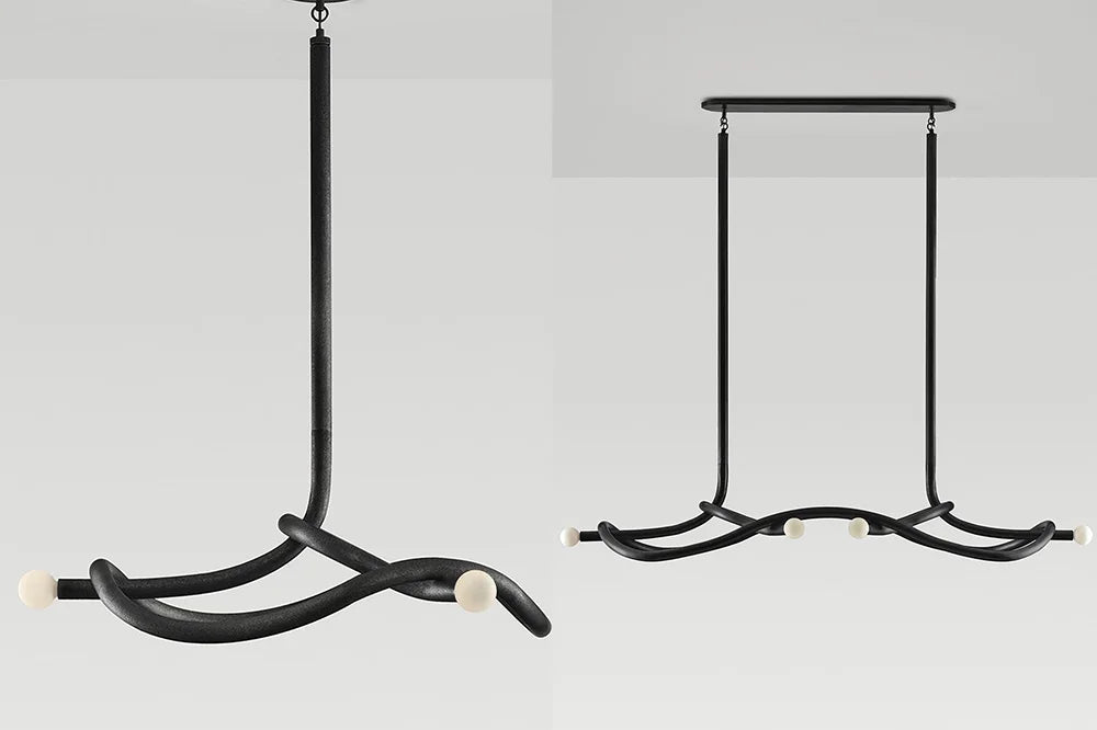 Afralia™ Art Deco Brass Black Chandelier Dimmable Lighting for Dining Living Room