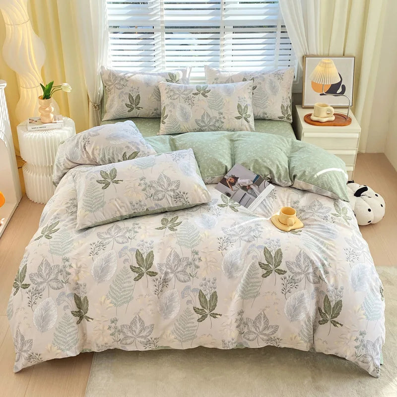Afralia™ Cotton Single Duvet Cover - Skin Friendly Quilt Cover for Single King Bed