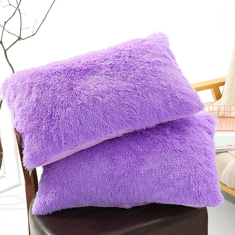Afralia™ Plush Velvet Pillowcase – Ultra Soft Envelope Style Cover for Bedroom
