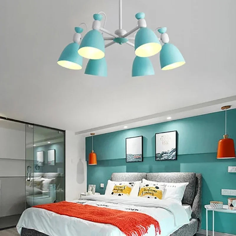 Afralia™ Macarone Wood Chandelier Pendant Lights for Modern Living Room & Bedroom Lighting