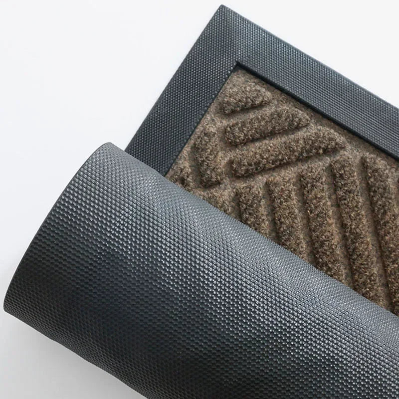 Afralia™ Outdoor Rubber Doormat: Easy-Clean & Dirt-Resistant Shoe Scraper Mats for Home & Business
