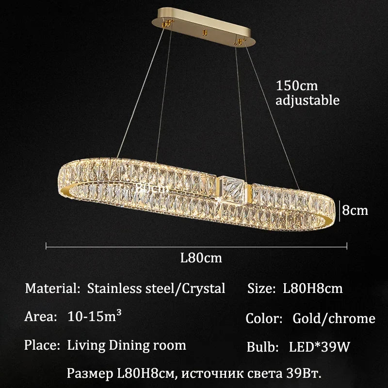 Afralia™ Crystal Chandeliers: Modern Luxury Lighting for Home Villa Living Dining Room Decor