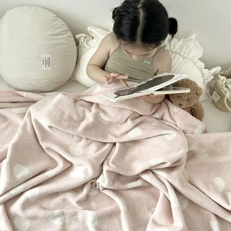 Afralia™ Milk Velvet Cartoon Blanket: Soft, Luxurious Sofa Throw for All Seasons
