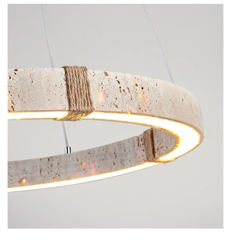 Afralia™ Nordic Marble Stone Sphere LED Chandelier for Home Decoration
