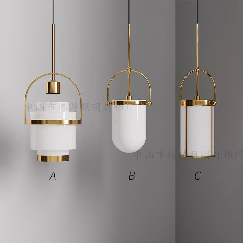 Afralia™ Minimalist Metal Chandelier for Restaurant Bar & Home Decor