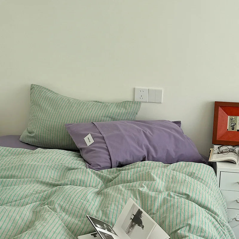 Afralia™ Printed Cotton Bedding Set: Cozy, European Style for Adults & Kids, Twin-King Sizes