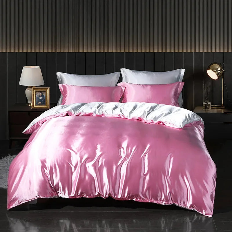 Afralia™ Silk Bedding Sets: Smooth Comforter Covers for Cool Summer Sleep