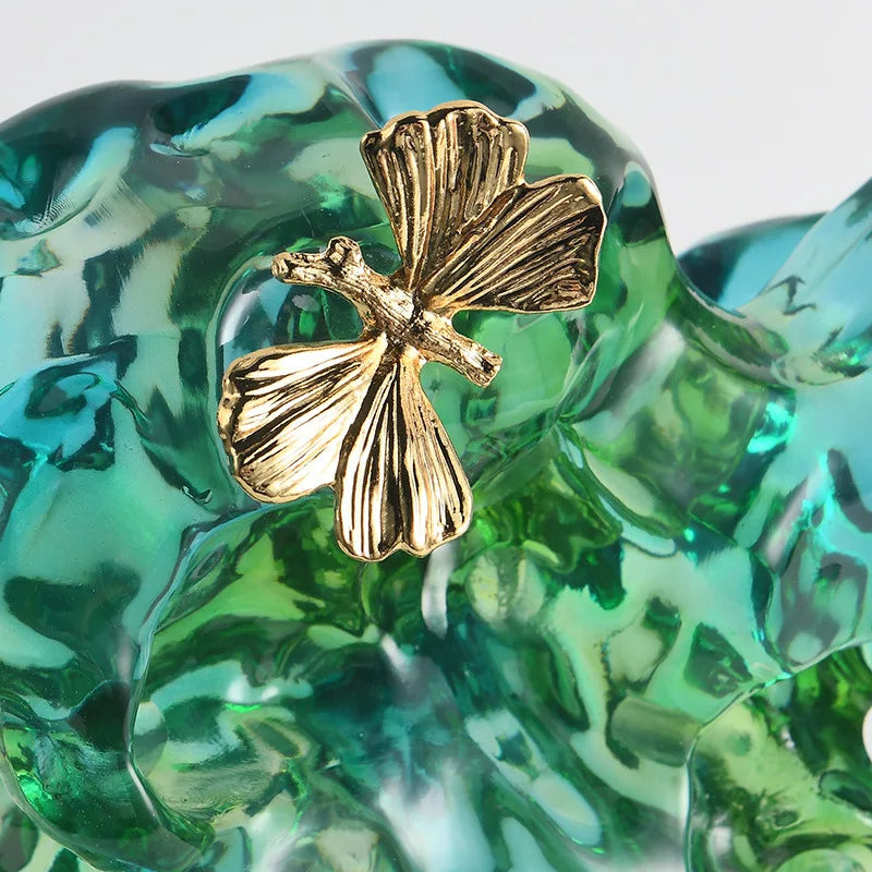 Afralia™ Transparent Resin Abstract Art Decoration Light Sculptures for Living Room and Porch