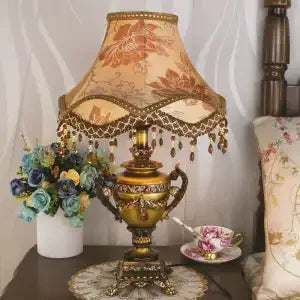 Afralia™ Retro European Style Bedside Desk Lamp for Luxurious Living Room and Study Table