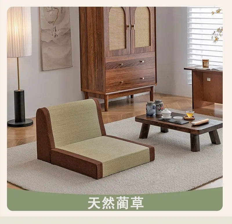 Afralia™ Japanese Style Tatami Chairs, Room Chairs, Legless Chairs, Bay Windows Chairs, Backrest Chairs