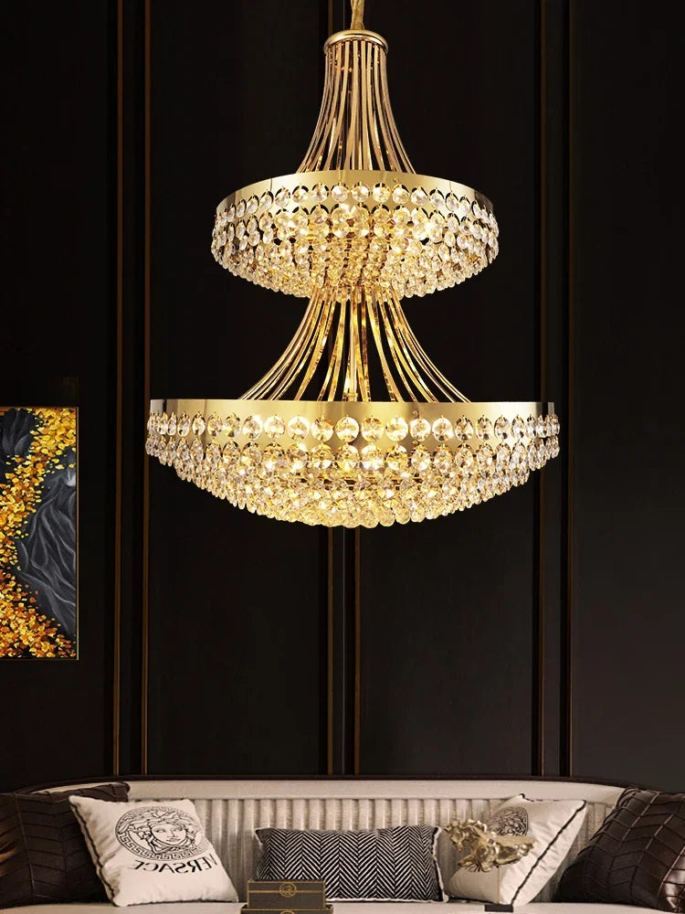 Afralia™ Crystal Pendant Chandelier for Dining Bedroom Living Room - Modern Nordic Luxury Lighting