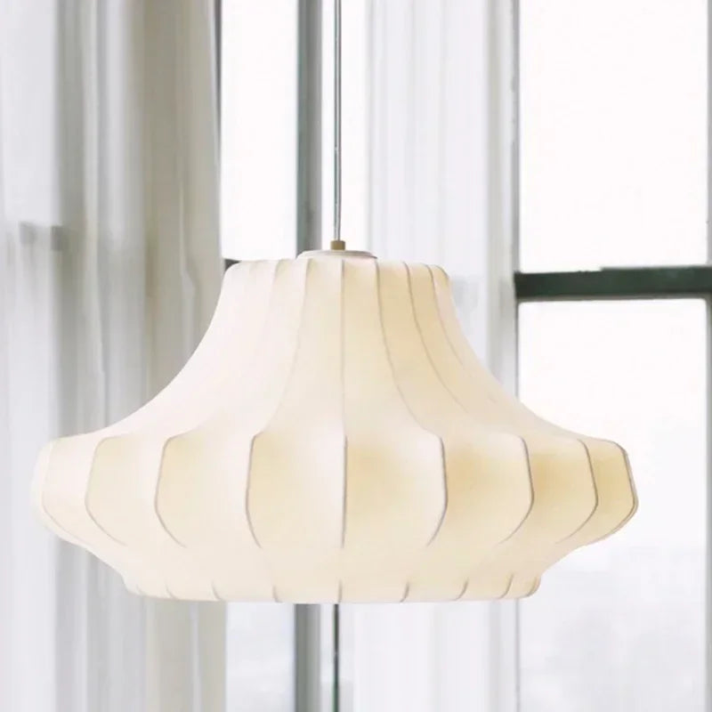 Afralia™ Japanese Silk Pendant Chandelier - Modern Designer Home Lighting