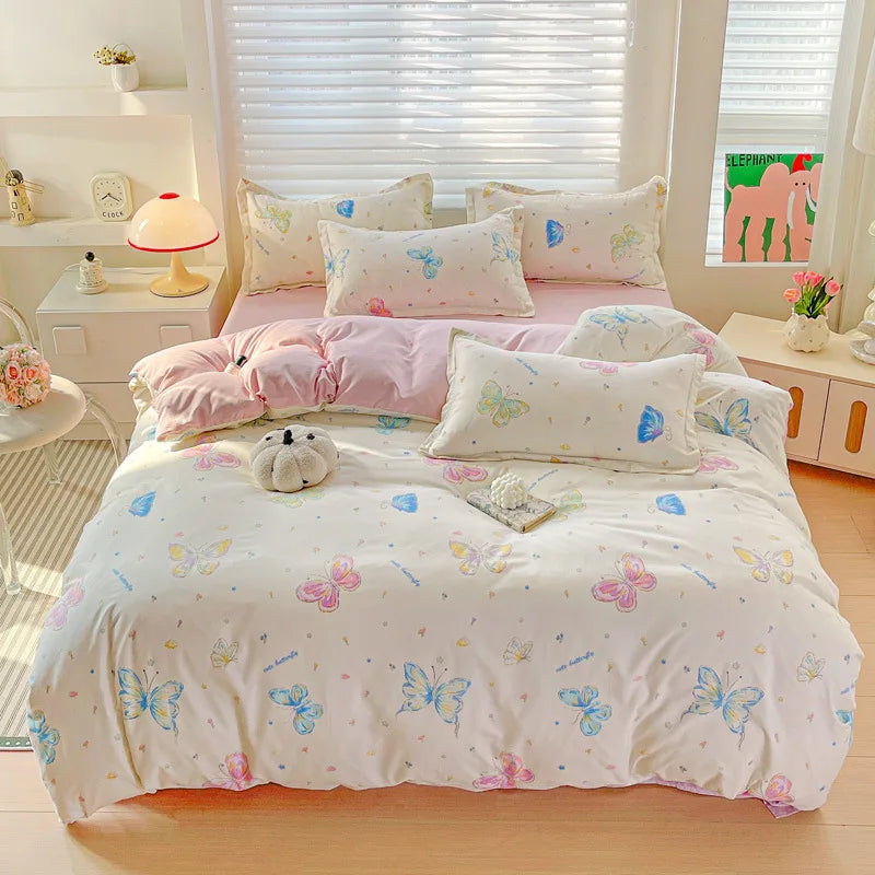 Afralia™ Geometric Pattern Single Duvet Cover, Cozy Cotton Bedding for Autumn/Winter